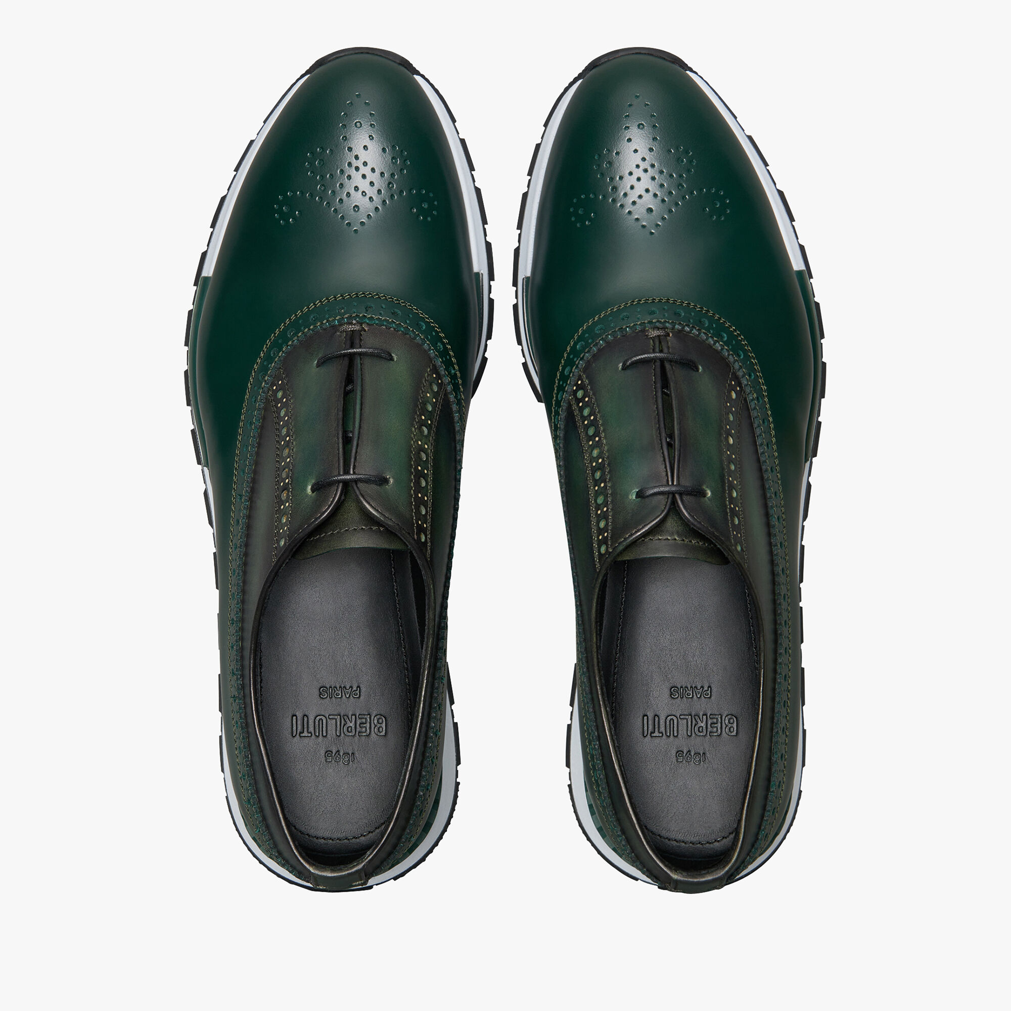 Fast Track Leather Sneaker, BEETLE GREEN, hi-res 3