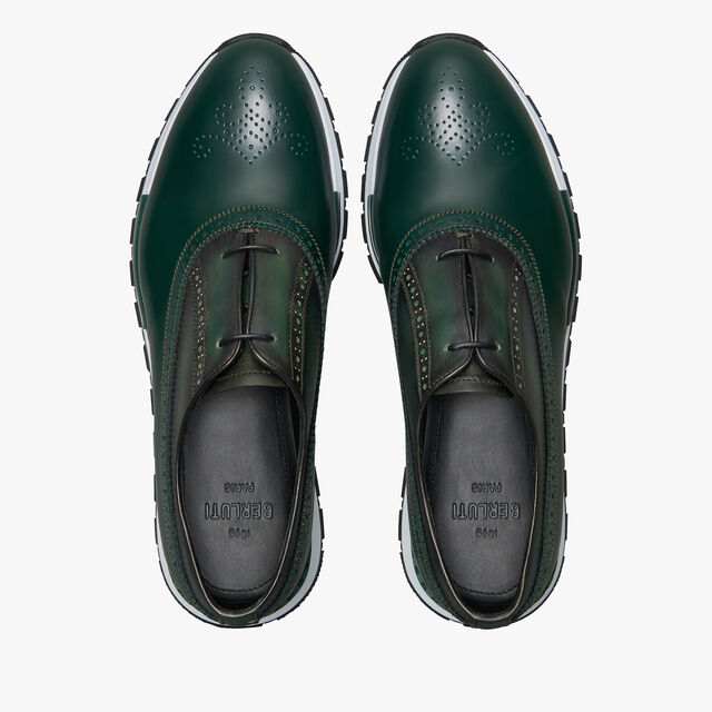 Fast Track Leather Sneaker, BEETLE GREEN, hi-res 3