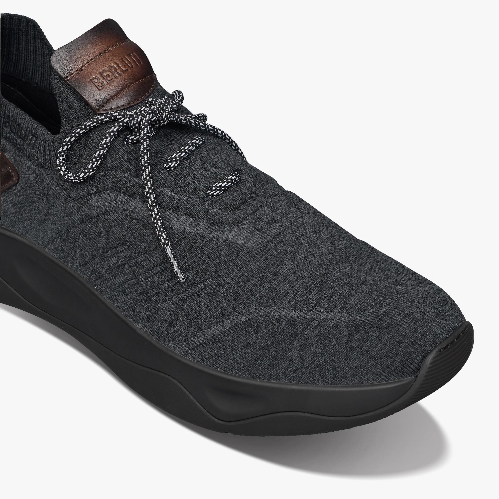 Shadow Knit And Leather Sneaker Berluti CO