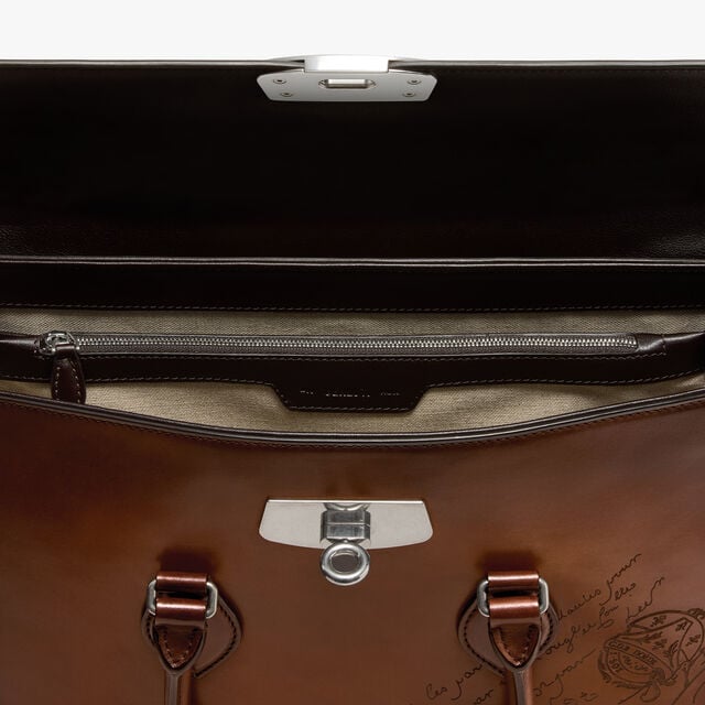 Cartable E’Mio En Cuir, CACAO INTENSO, hi-res 12