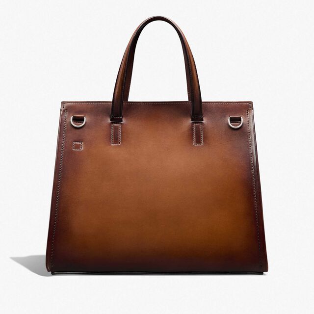 Luti 38 Leather Tote Bag, CACAO INTENSO, hi-res 3