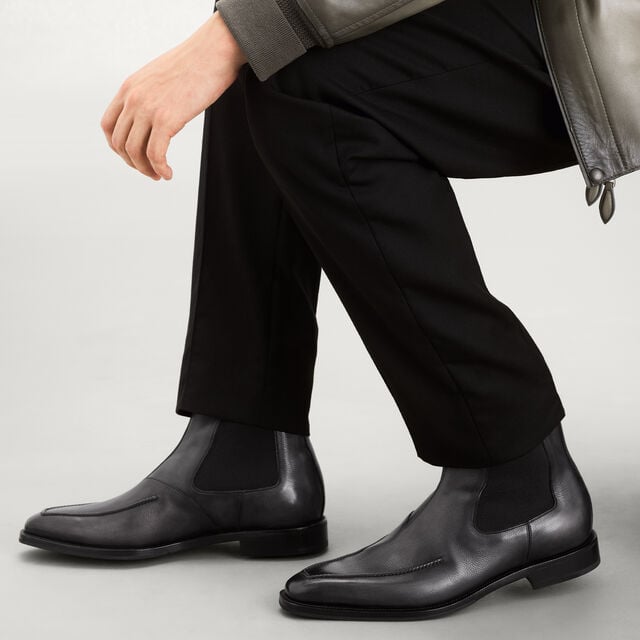 Demesure Neo Flex Venezia Softy Calf Leather Chelsea Boot, NERO GRIGIO, hi-res 2