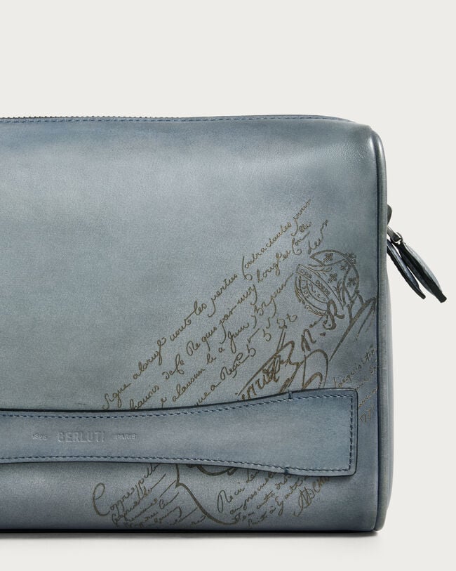 Pochette Zipp&eacute;e Rosewood, Bleu Brume, hi-res