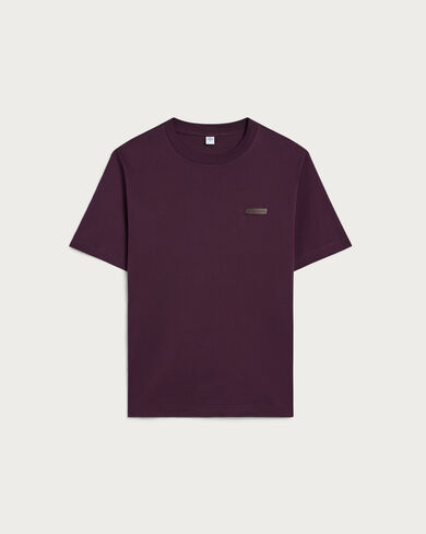 レザーディテール Tシャツ, Purple Grape, hi-res