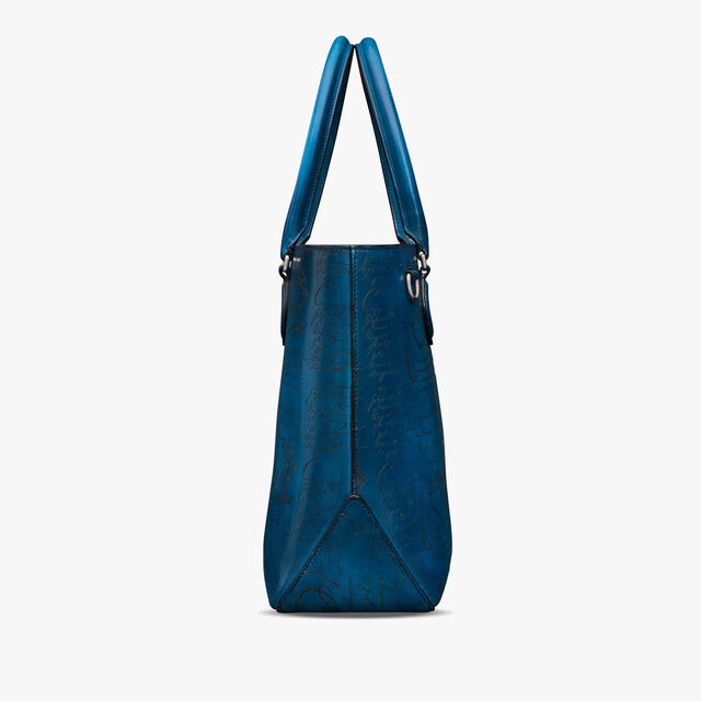 Toujours Mini Scritto Leather Tote Bag, AVEIRO, hi-res 4