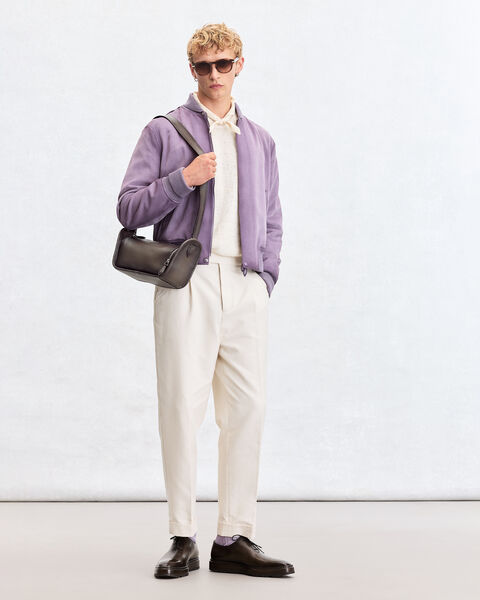 P&eacute;riple Side Zip Messenger, Grey, hi-res