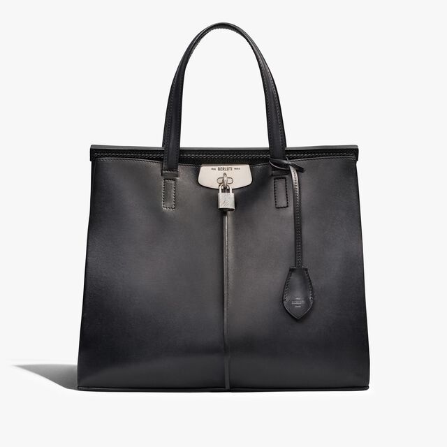 Luti 38 Leather Tote Bag, NERO GRIGIO, hi-res 1