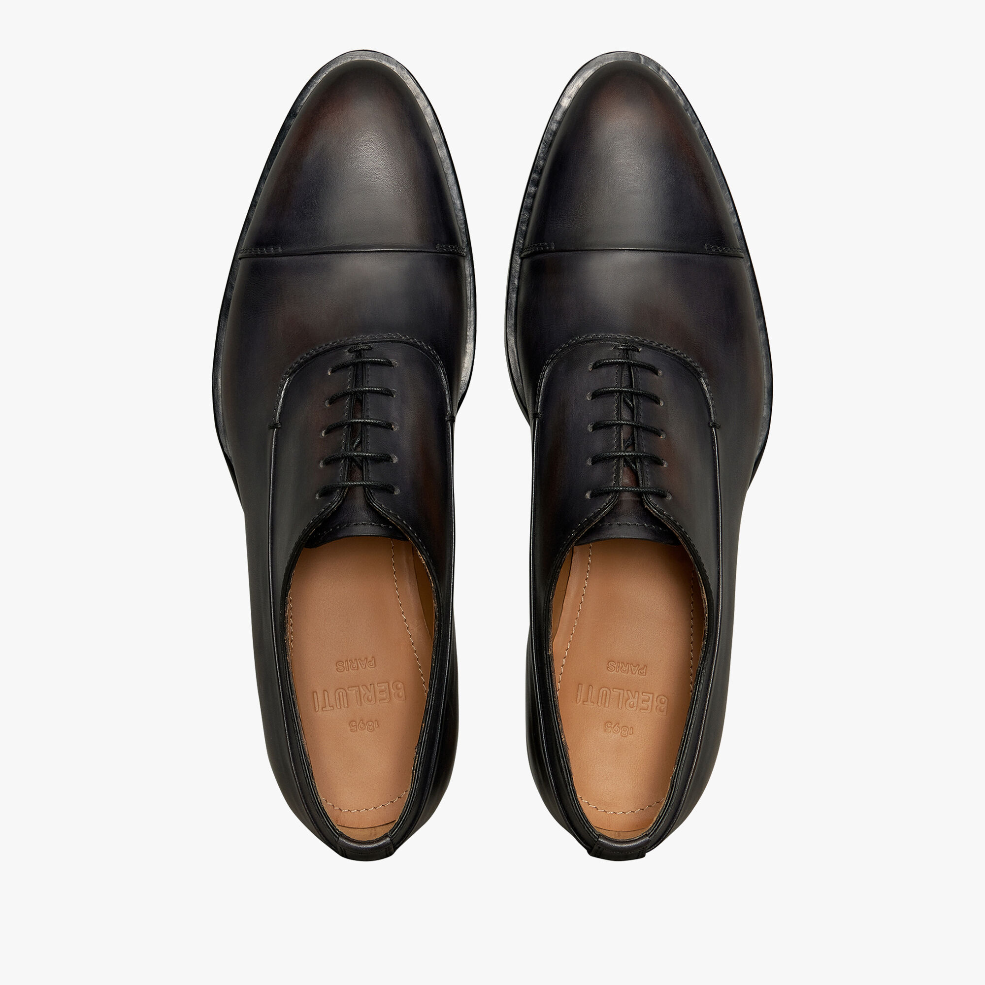 Equilibre Leather Oxford, CHARCOAL BROWN, hi-res 3