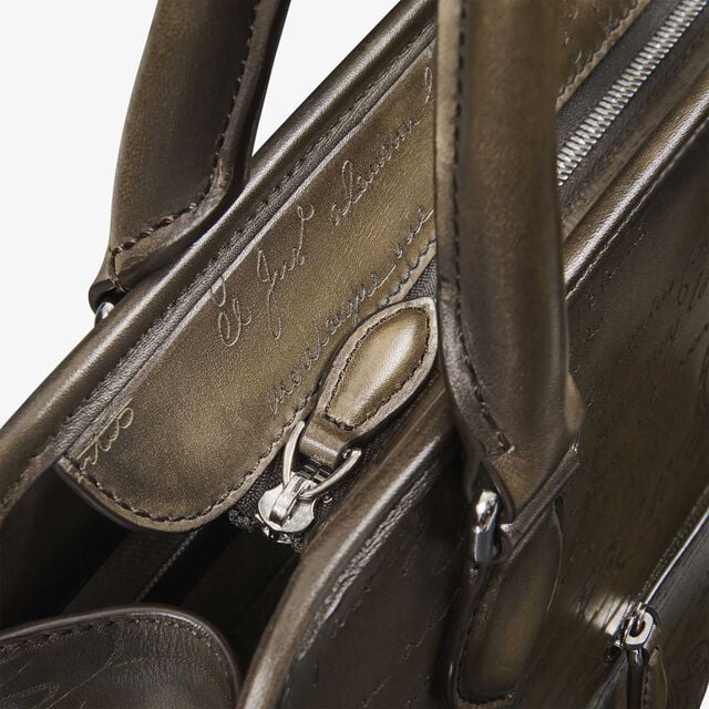 Sac Bandoulière Premier Jour Cabas En Cuir Scritto, APPENNINI, hi-res 6