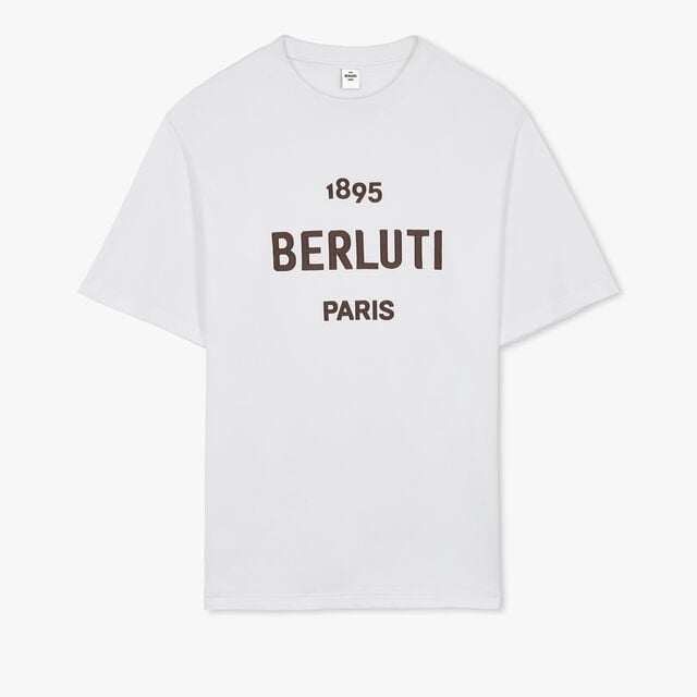 ブラウン ロゴTシャツ, BLANC OPTIQUE, hi-res 1