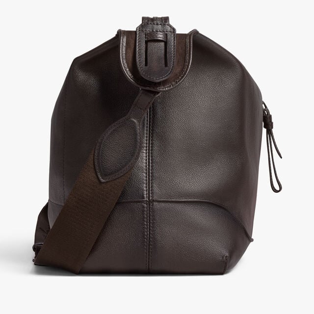 Un Jour Hobo In Leather, DARK BROWN, hi-res 4