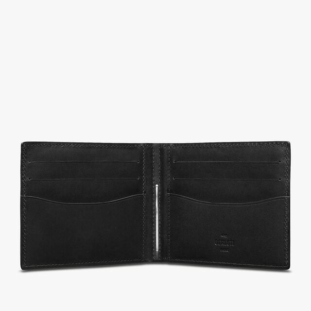 Figure Scritto Leather Compact Wallet, CACAO INTENSO, hi-res 3