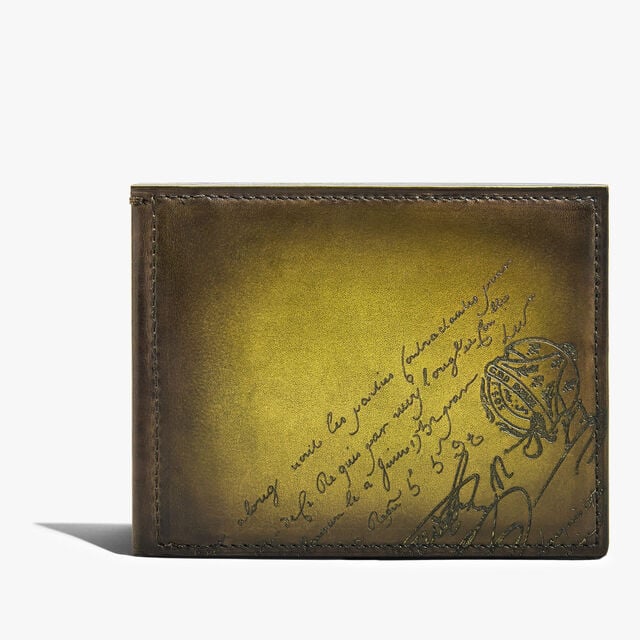 Portefeuille Figure En Cuir Scritto Swipe, JUNGLE GREEN, hi-res 1