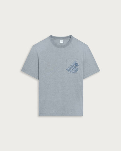 コーデュロイ Tシャツ, Helvetia Blue, hi-res