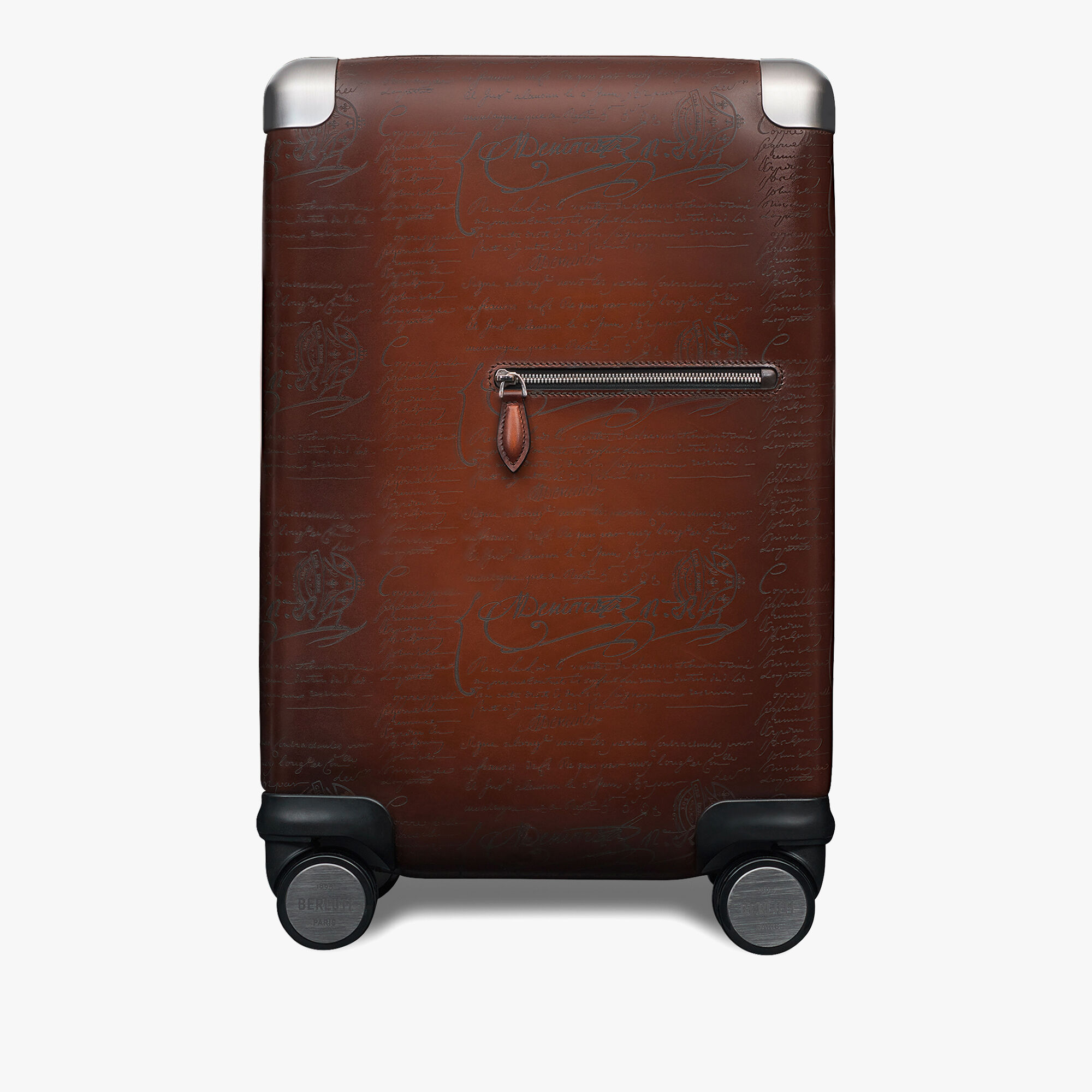 Leather rolling suitcase new arrivals