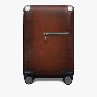 Formula 1005 Scritto Leather Rolling Suitcase, CACAO INTENSO, hi-res