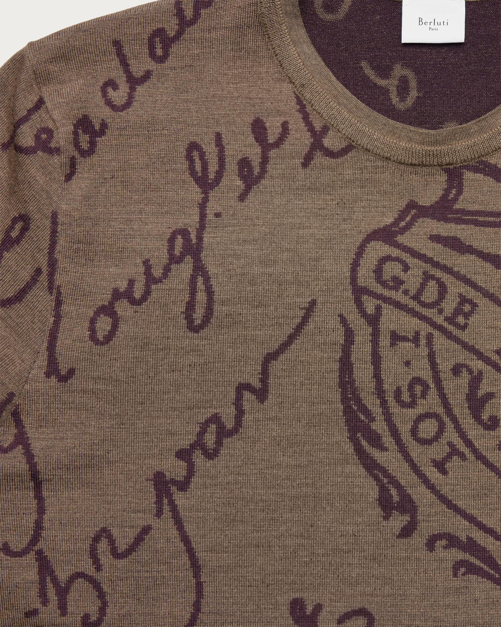 Scritto Crewneck, Bronze Melange, Image 1