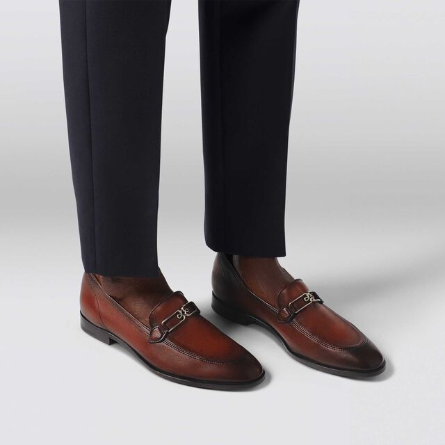 B Volute Calf Leather Loafer, MATTONE, hi-res 7
