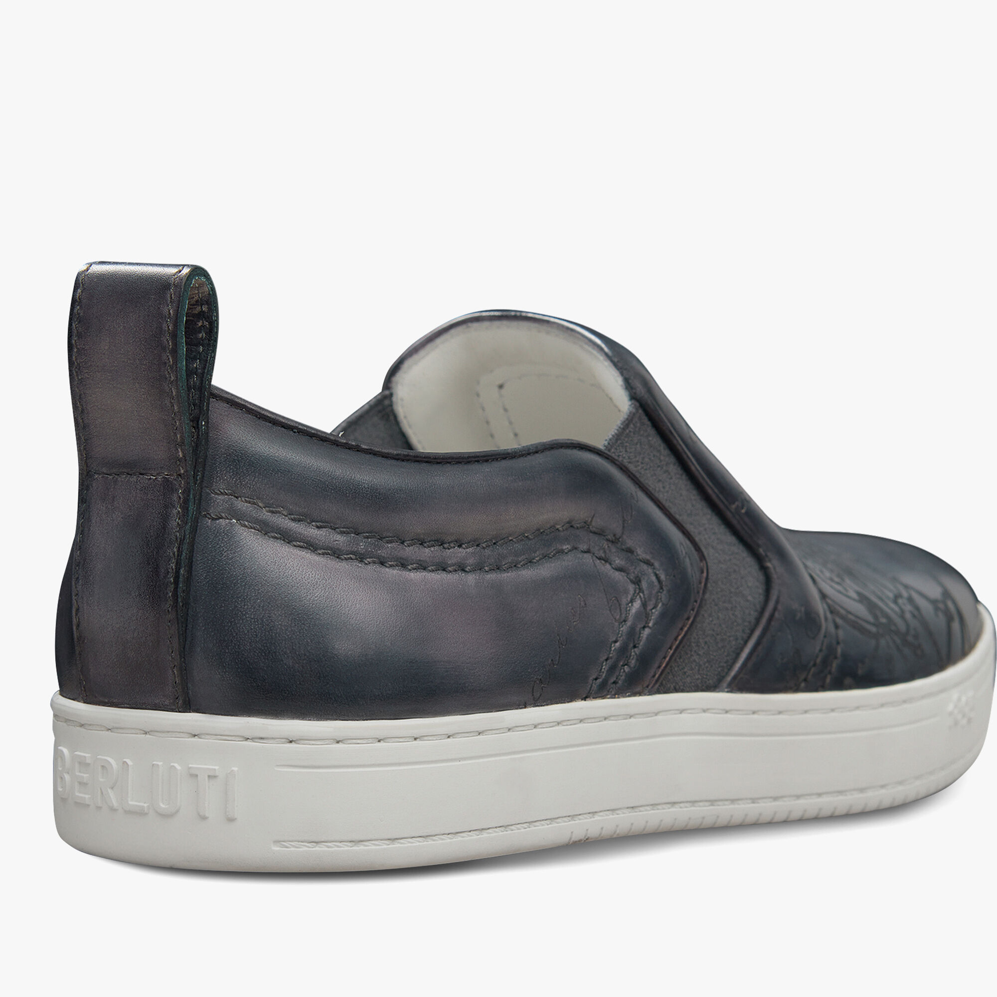 Playtime Scritto Leather Slip-On, LIGHT ALUMINIO, hi-res 5