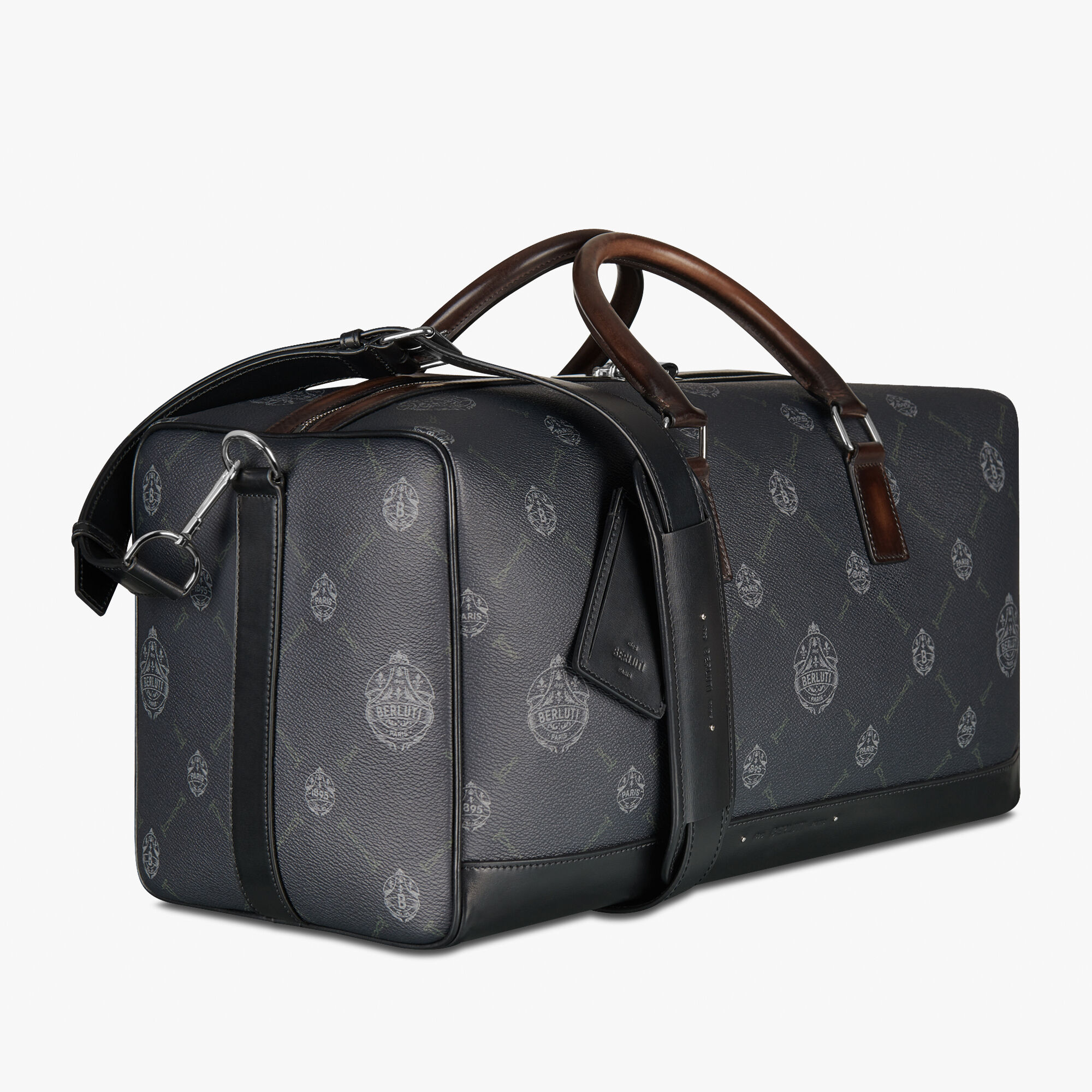 canvas and leather weekender bag