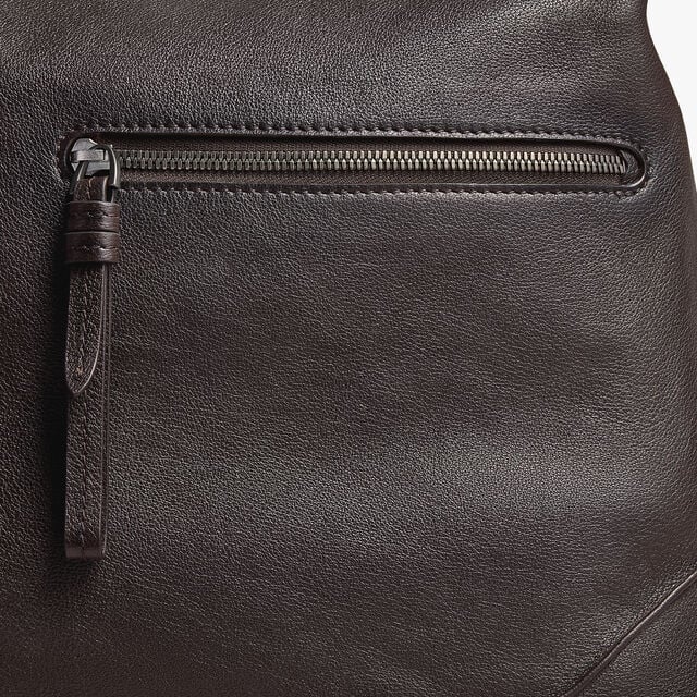 Un Jour Hobo In Leather, DARK BROWN, hi-res 6