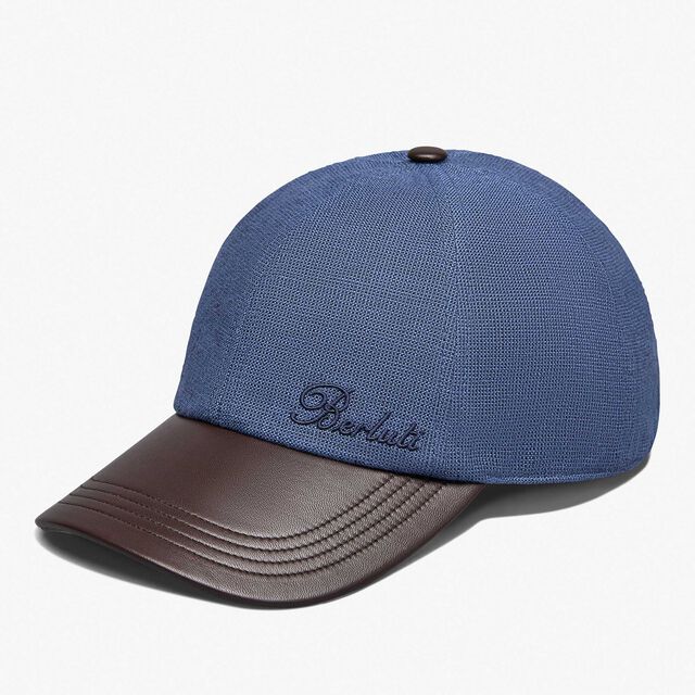 Berluti Thabor Linen Cap, BLEU DE SMALT, hi-res 1