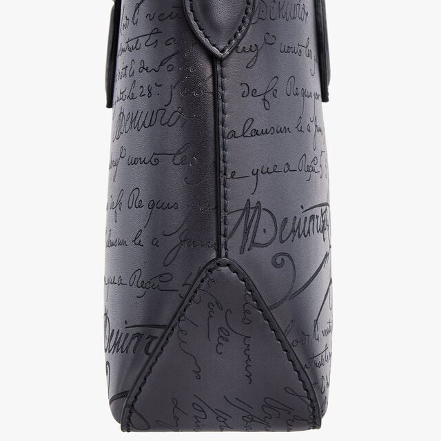 Toujours Gulliver Scritto Leather Messenger, LIGHT ALUMINIO, hi-res 8