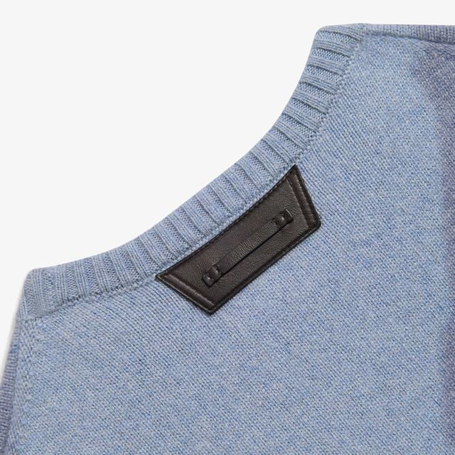 Classic Cashmere Crewneck, FROSTED BLUE, hi-res 6