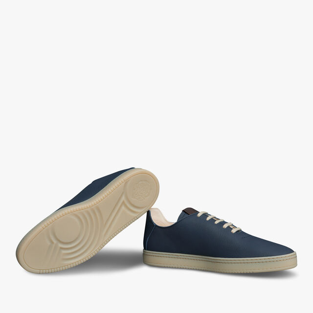 Eden Scritto Leather Sneaker, NAVY, hi-res 4