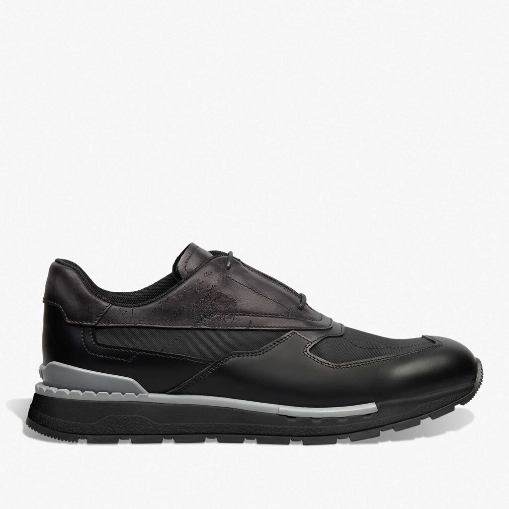 Fast Track Scritto Leather And Nylon Sneaker | Berluti US