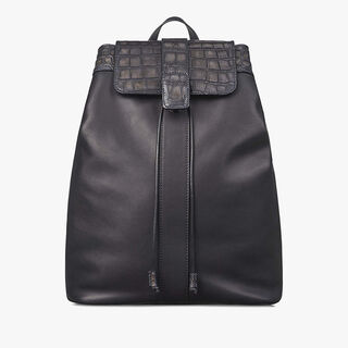 Horizon Mini Alligator Leather Backpack, MEDIUM FLANEL, hi-res