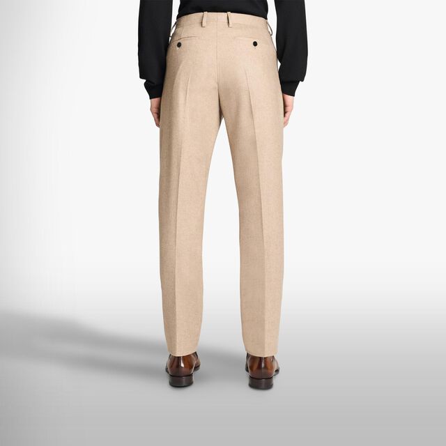 Pantalon En Cachemire Stretch, WARM BEIGE, hi-res 3