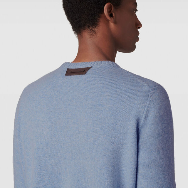 Pull en Cachemire, FROSTED BLUE, hi-res 5