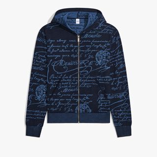 Scritto Zip Up Hoodie, COLD NIGHT BLUE, hi-res