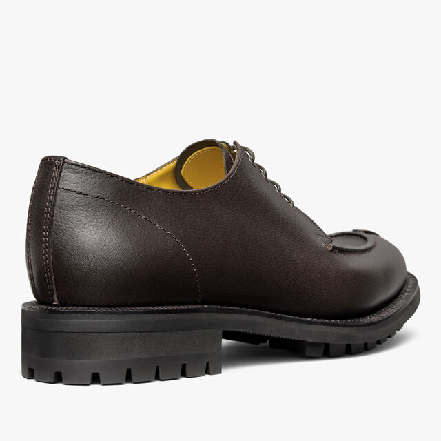 New Oslo Grained Calf Leather Derby , COFFEE, hi-res 5