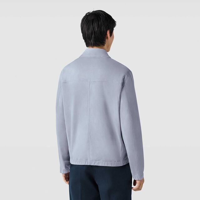 Suede Overshirt, PALE BLUE, hi-res 3