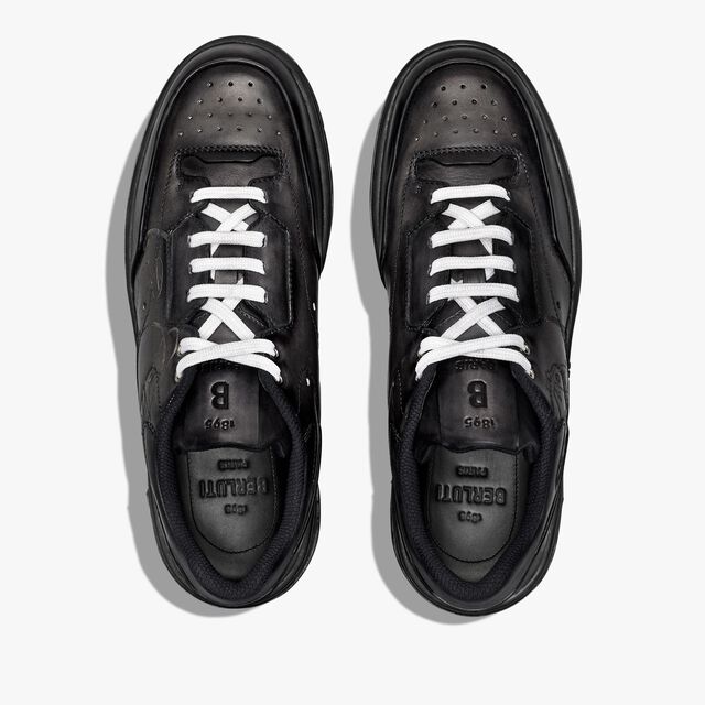 Playoff Scritto Leather Sneaker, FULL BLACK, hi-res 3