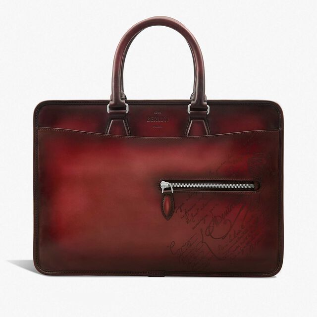 Un Jour Mini Gradiant Scritto Leather Briefcase, LIGHT SAINT EMILION, hi-res 1