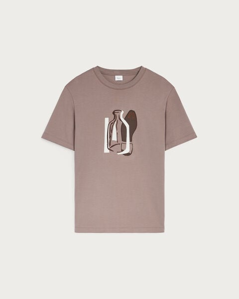 Berluti Artwork Collage T-shirt, Taupe Powder, hi-res