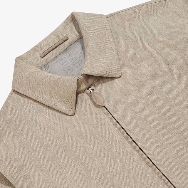 Linen Blouson, NATURAL BEIGE, hi-res 6