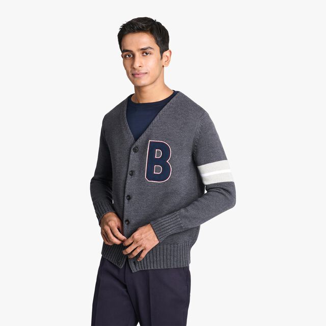 College Cardigan, MYSTERIOUS GREY, hi-res 2