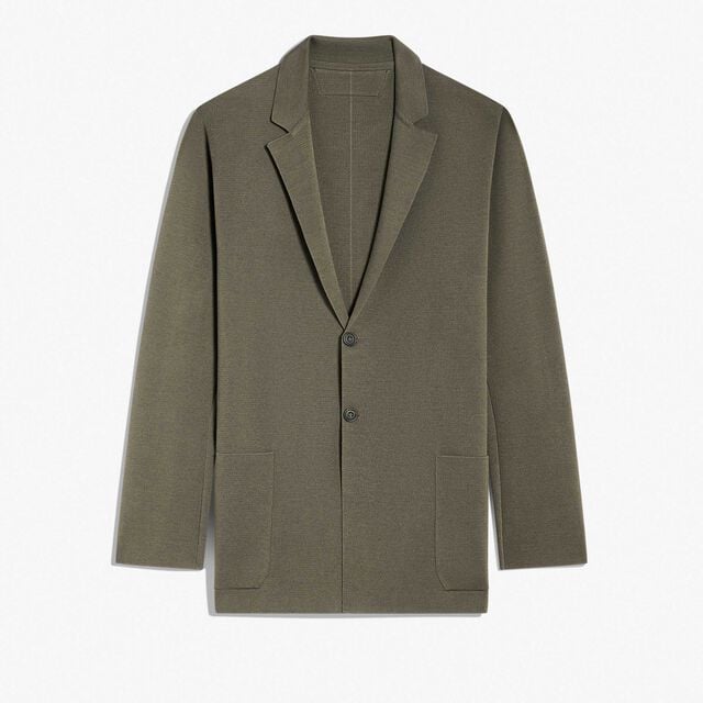 Cotton Silk Jacket, CLAY, hi-res 1