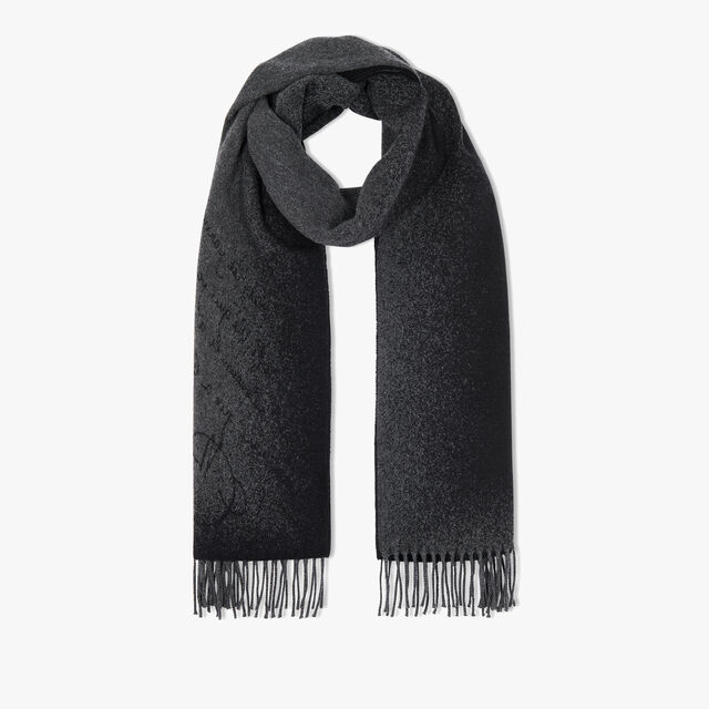 Patina Scritto Scarf, DARK CHARCOAL, hi-res 2