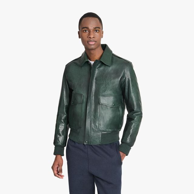 Patina Flight Jacket, DEEP GREEN, hi-res 3