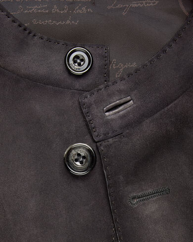 Patina Leather Foresti&egrave;re Jacket, Warm Purple Grey, hi-res