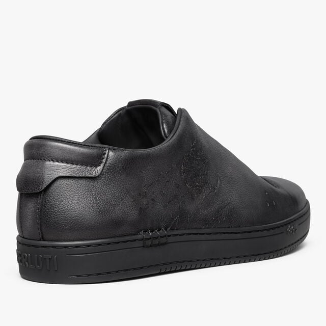 Slip-On Sneaker Playtime En Cuir De Veau Venezia Softy Scritto, NERO GRIGIO, hi-res 5