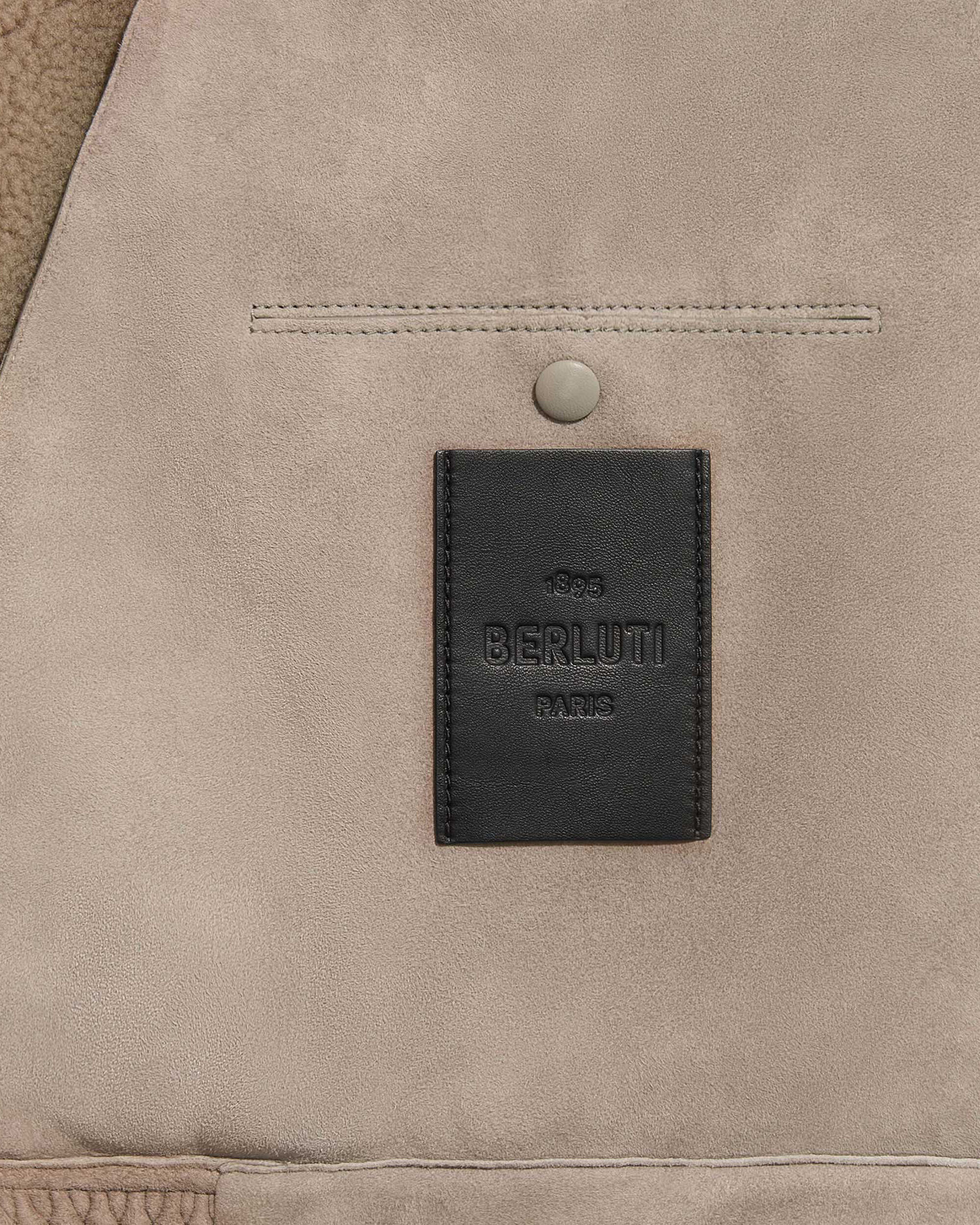 Shearling Blouson, Gray Beige, hi-res