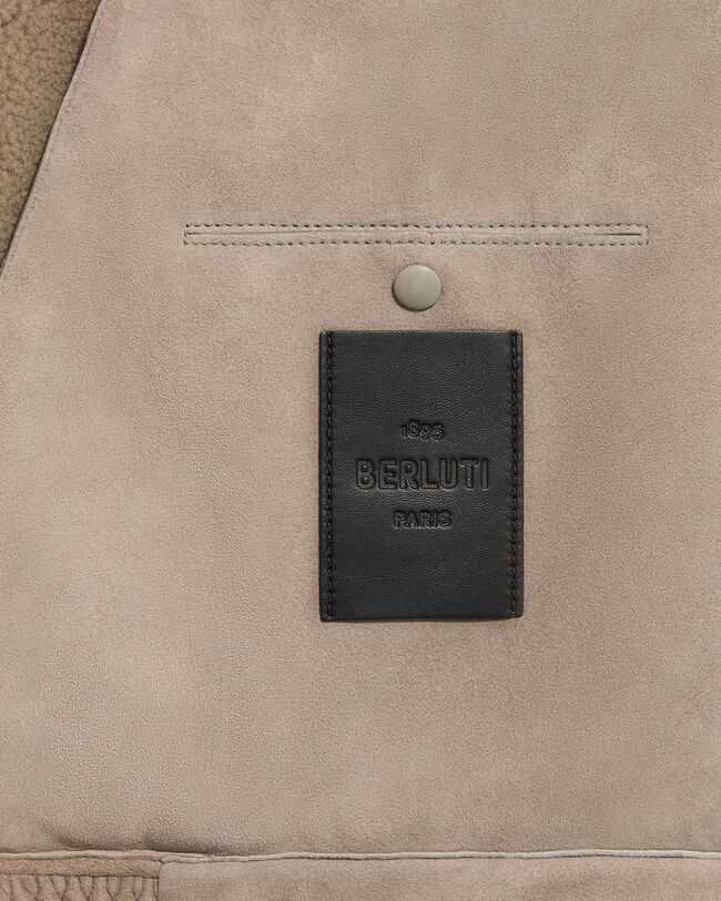 Shearling Blouson, Gray Beige, hi-res