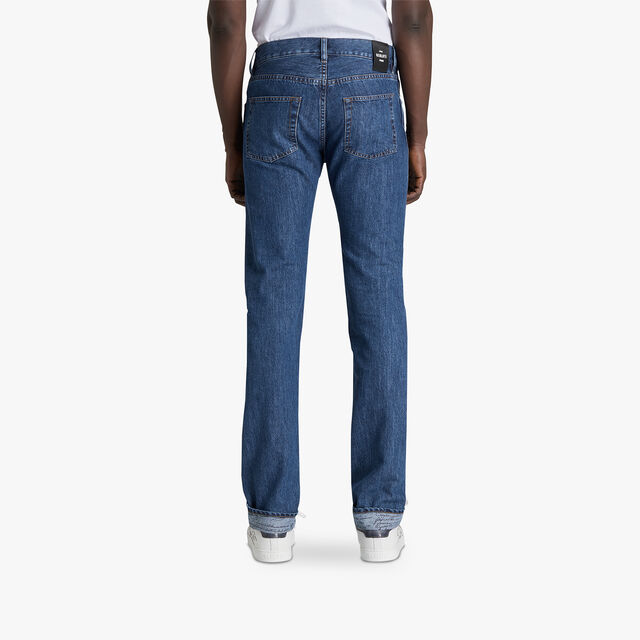 Denim Trousers With Scritto