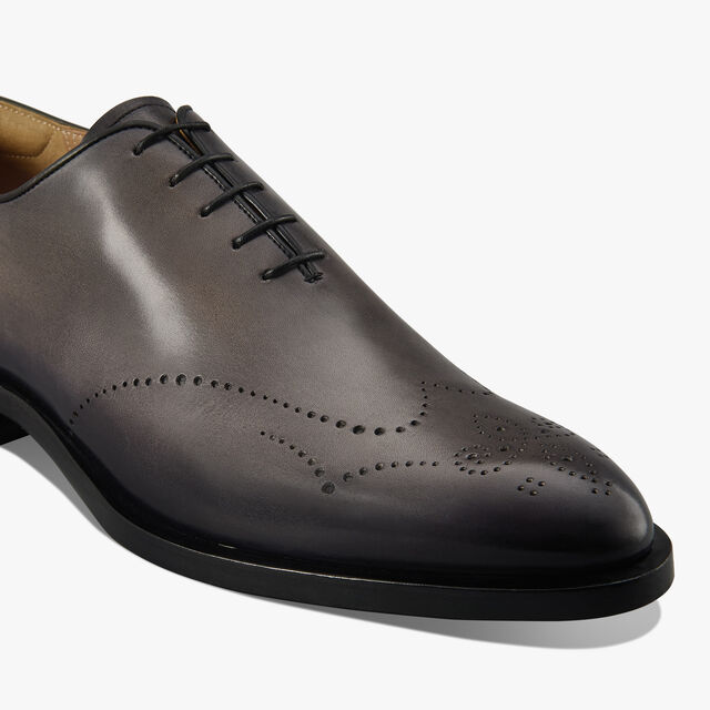 Richelieu Ajouré Equilibre En Cuir De Veau Venezia, NERO GRIGIO, hi-res 7